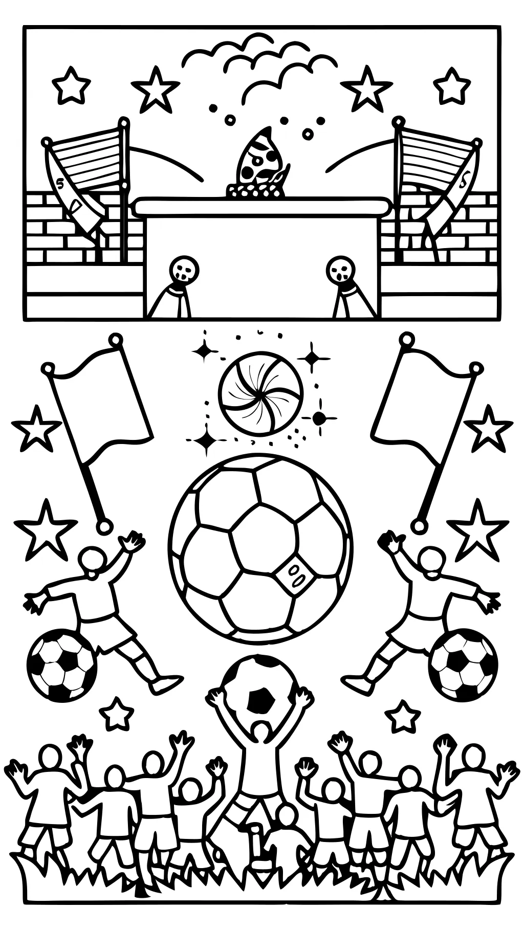 soccer coloring page